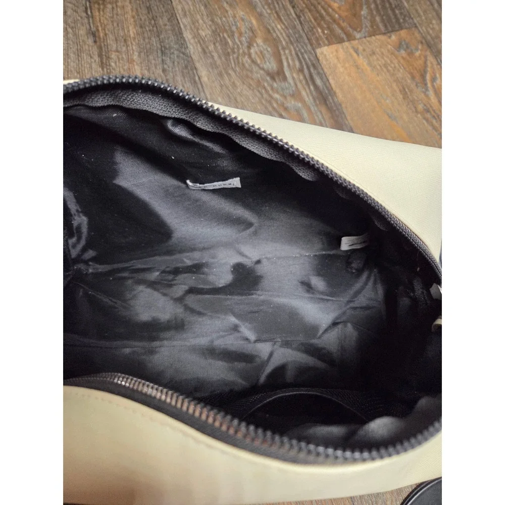 Rae Dunn Travel Toiletry Bag Cream Blue Airplane Dopp Kit Cosmetic Case